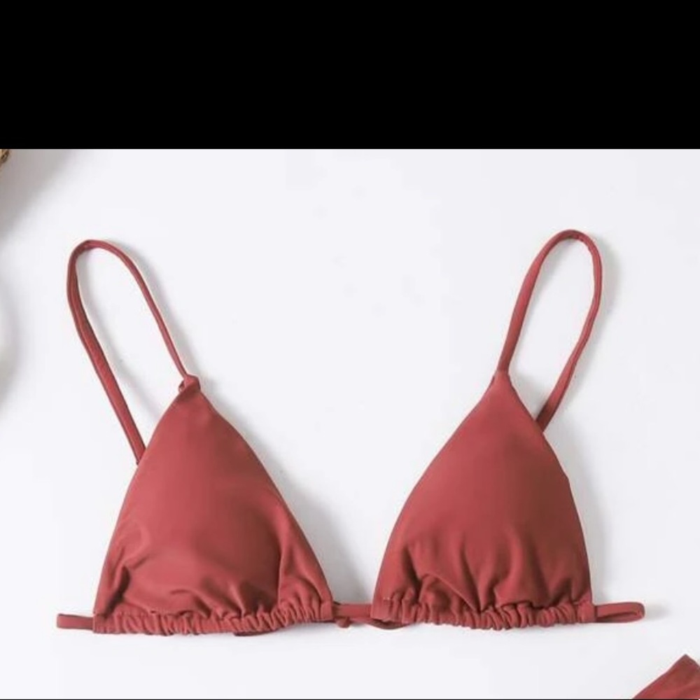 Burnt Red/Orange 3 Piece Bikini